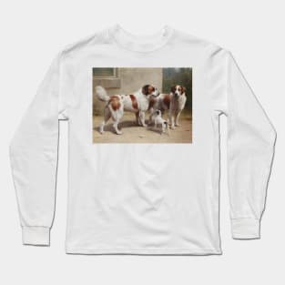Three Dogs by Carl Reichert, 1906. Long Sleeve T-Shirt